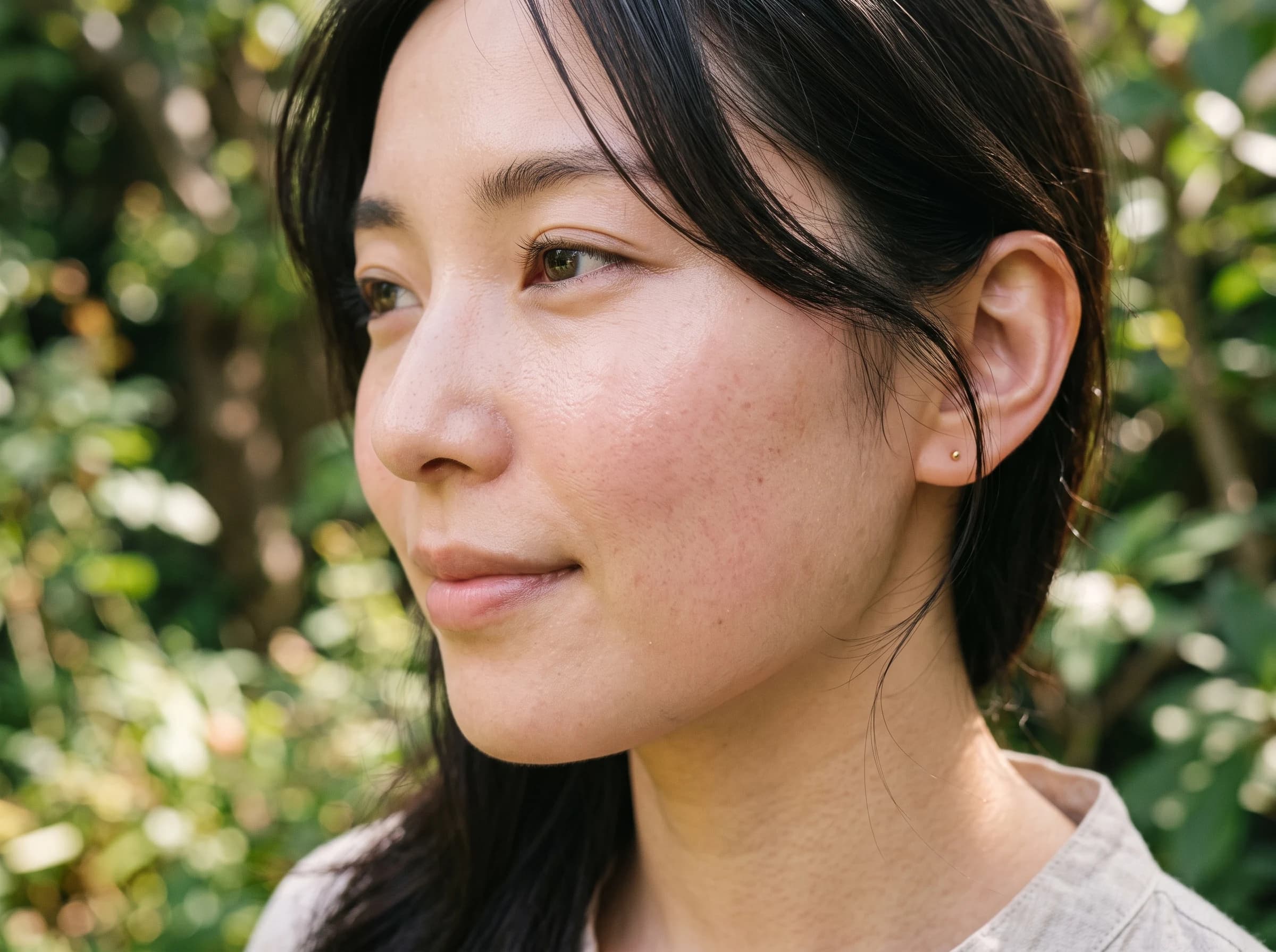 健やかな肌の様子